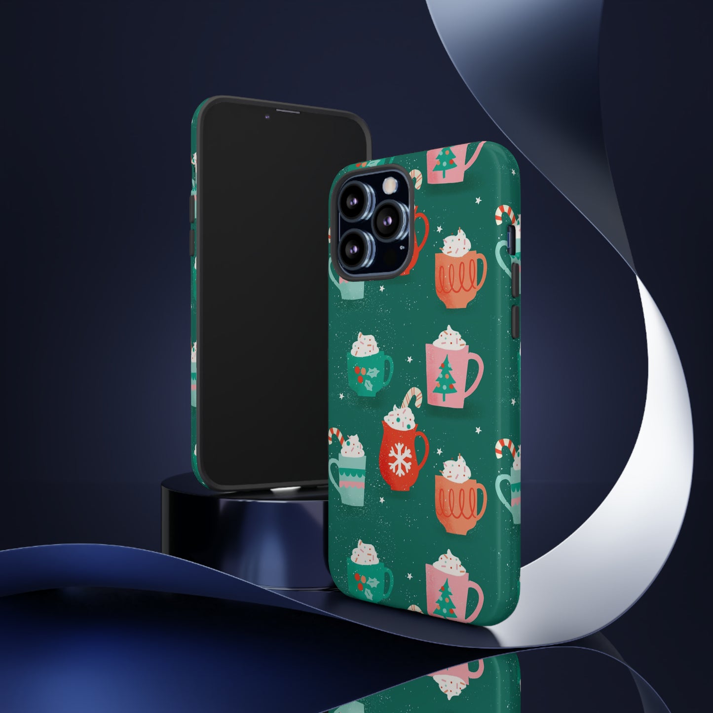 Christmas Coffee Cups - iPhone Case