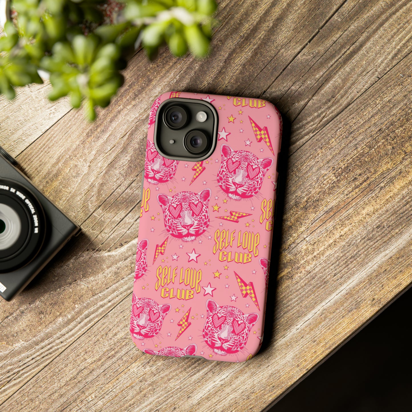 Self Love Club Tiger - Pink iPhone Case