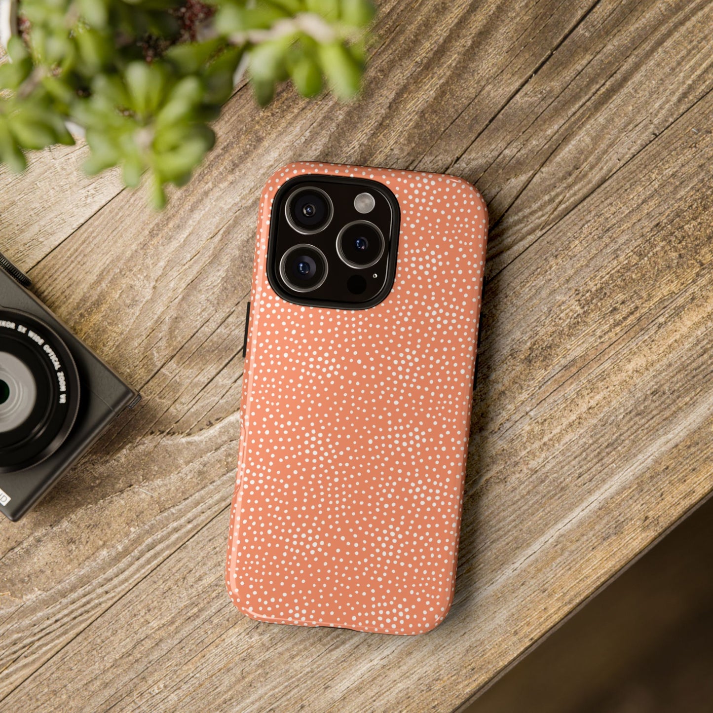 Dotted Orange Halloween/Fall - iPhone Case