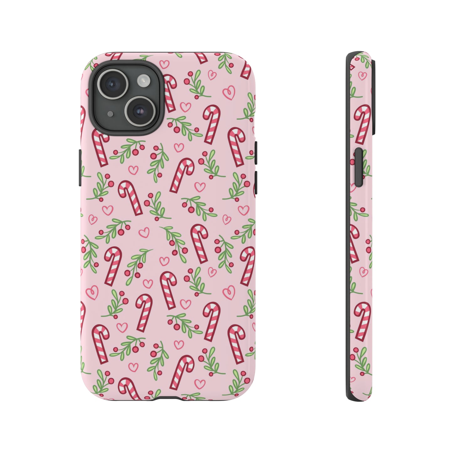 Pink Candycane Christmas - iPhone Case