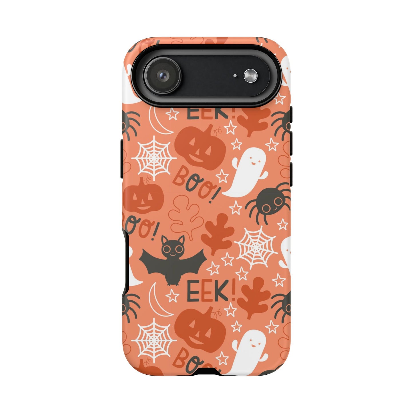 Halloween Doodles - Orange - iPhone Case
