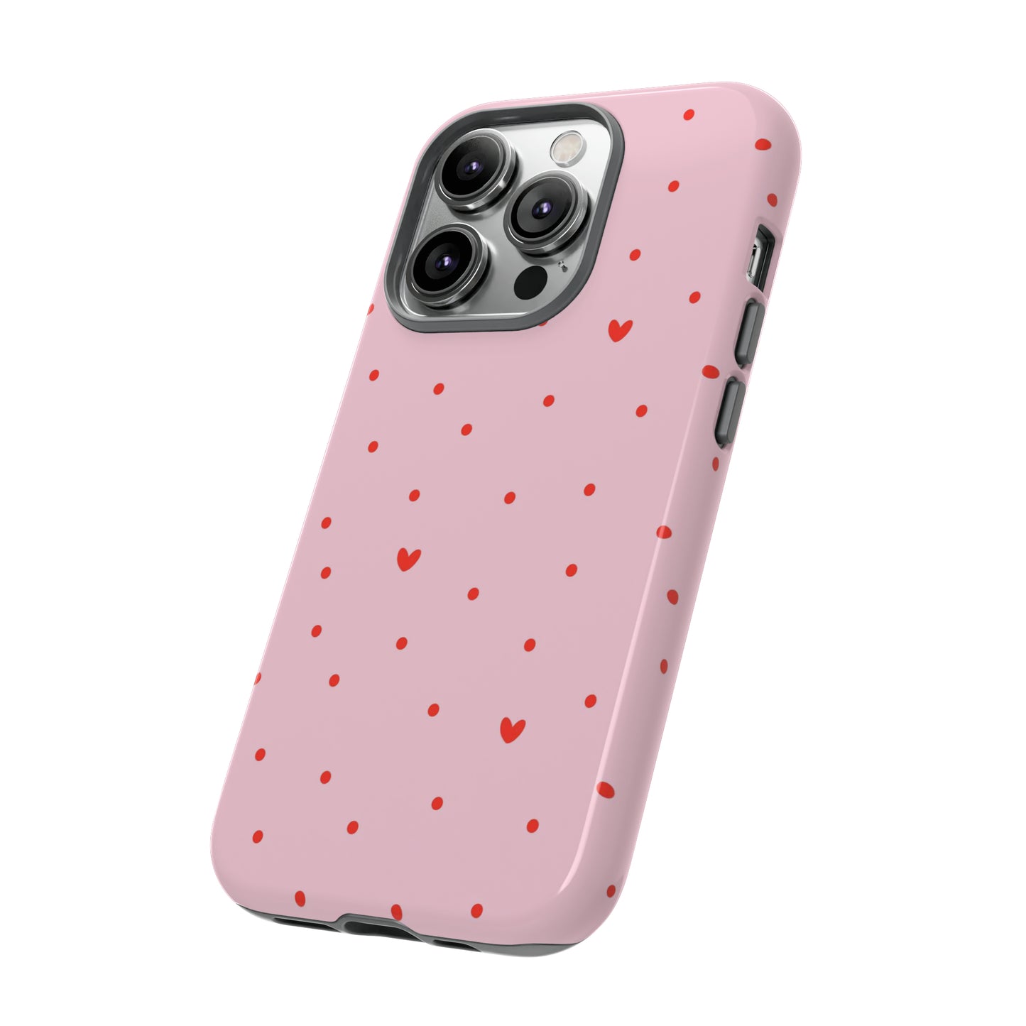 Tiny Hearts on Pink - iPhone Case