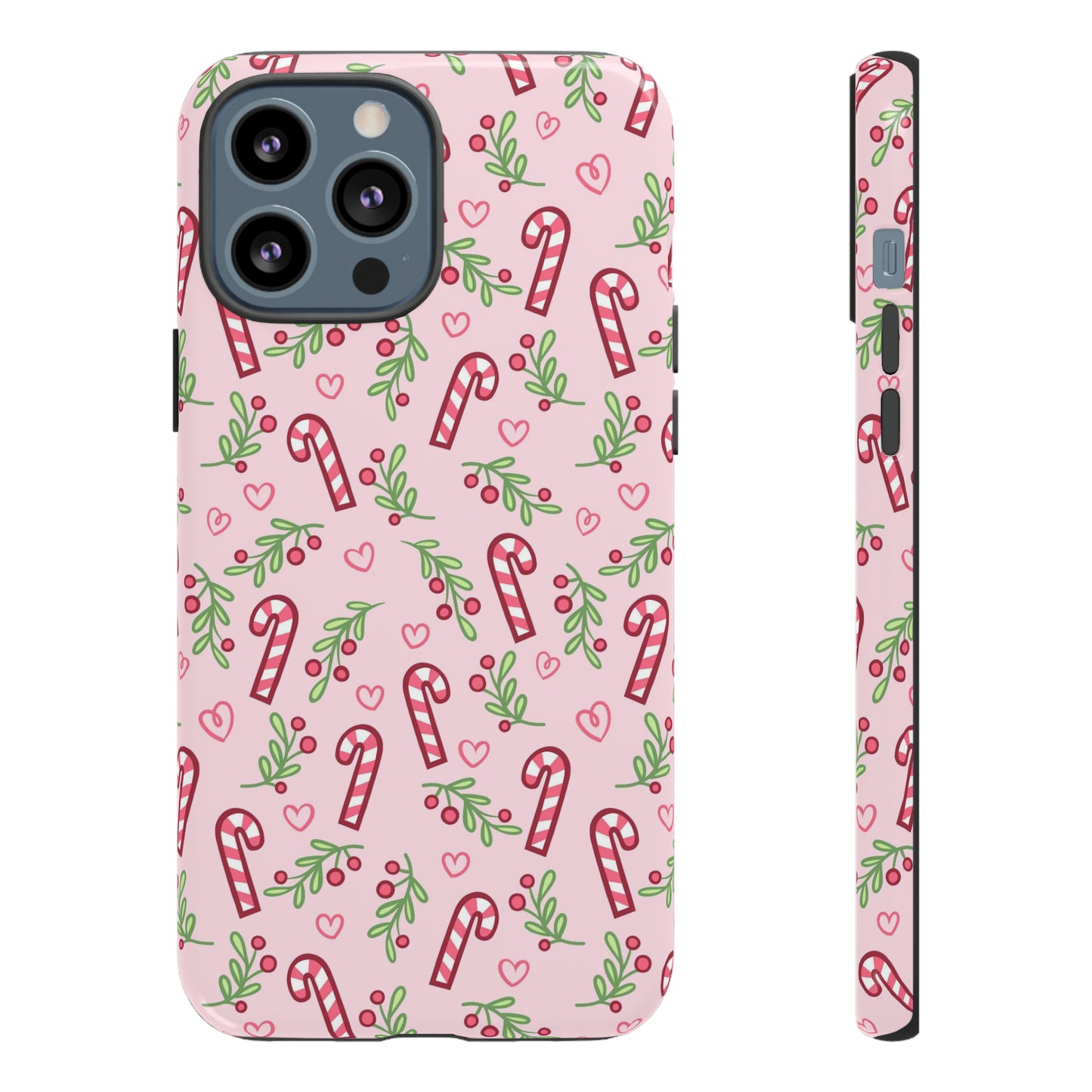 Pink Candycane Christmas - iPhone Case