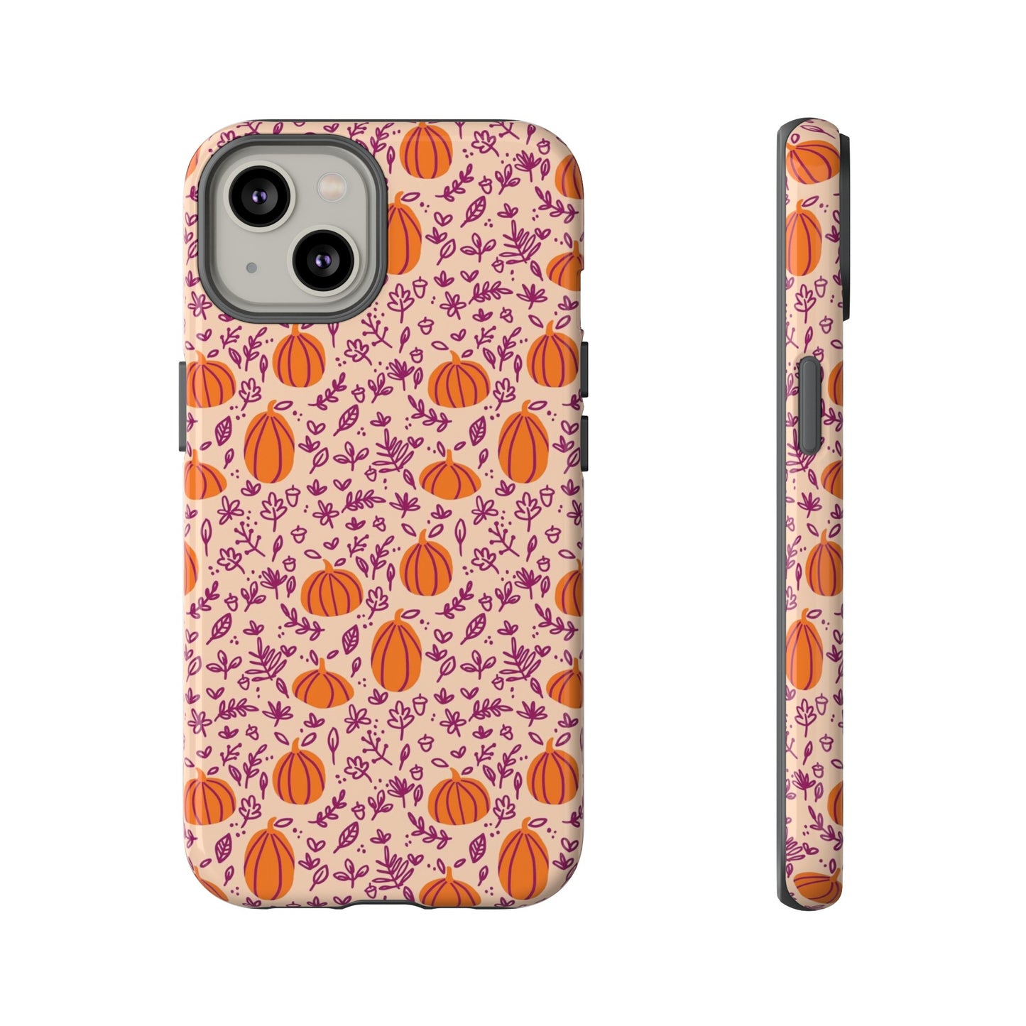 Pumpkin and Doodles Florals - iPhone Case