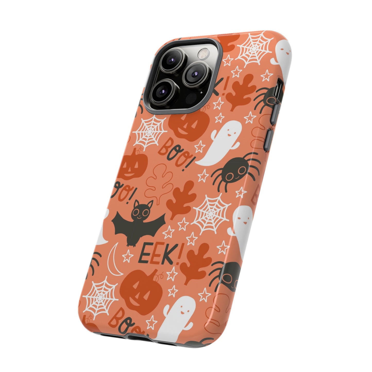 Halloween Doodles - Orange - iPhone Case