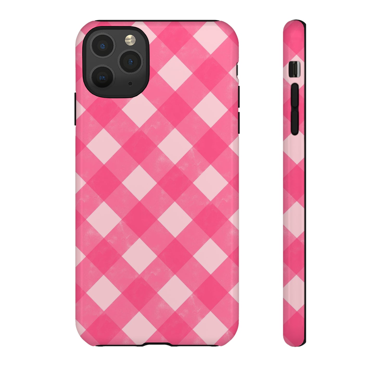 Pink Gingham iPhone Case