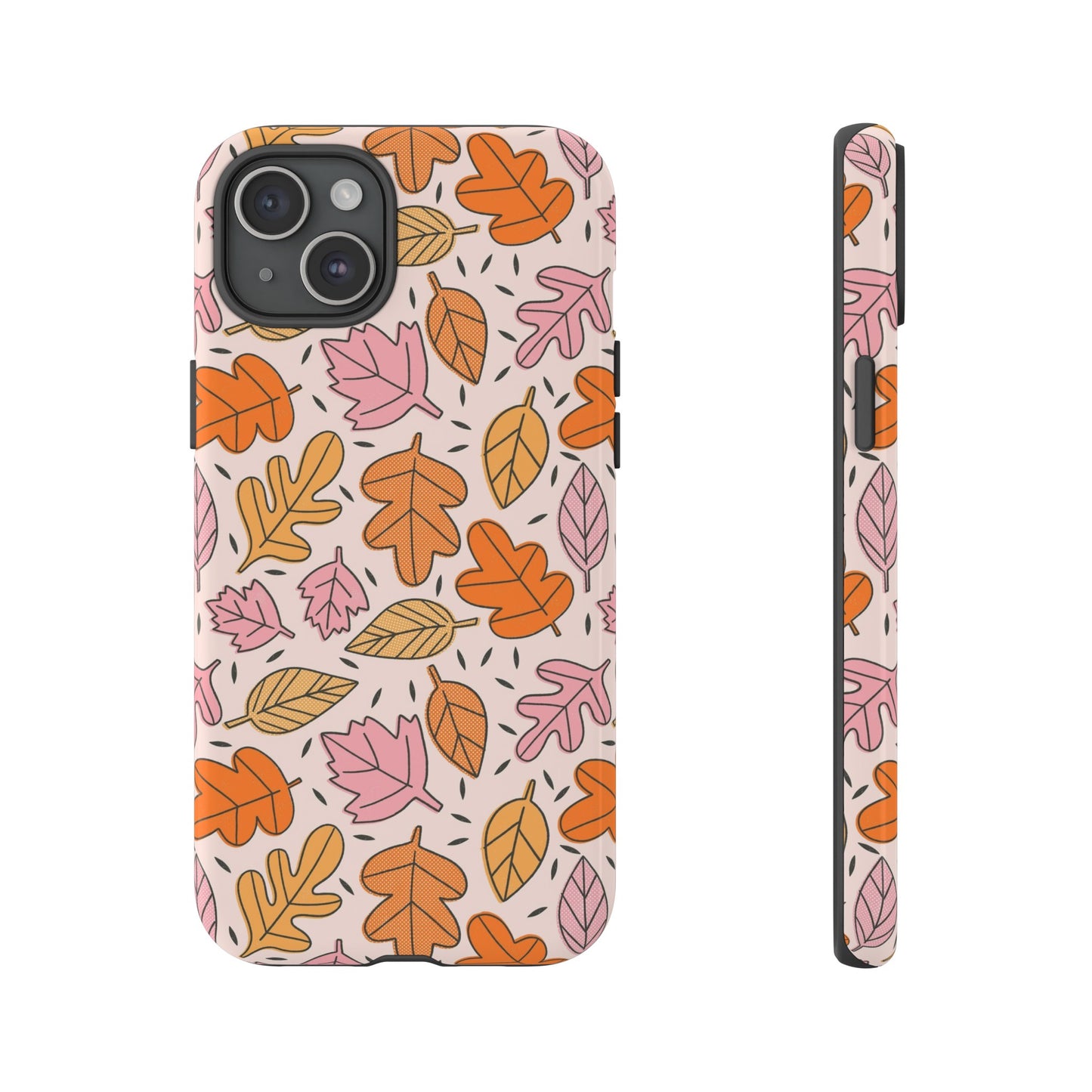 Doodled Fall Leaves - iPhone Case