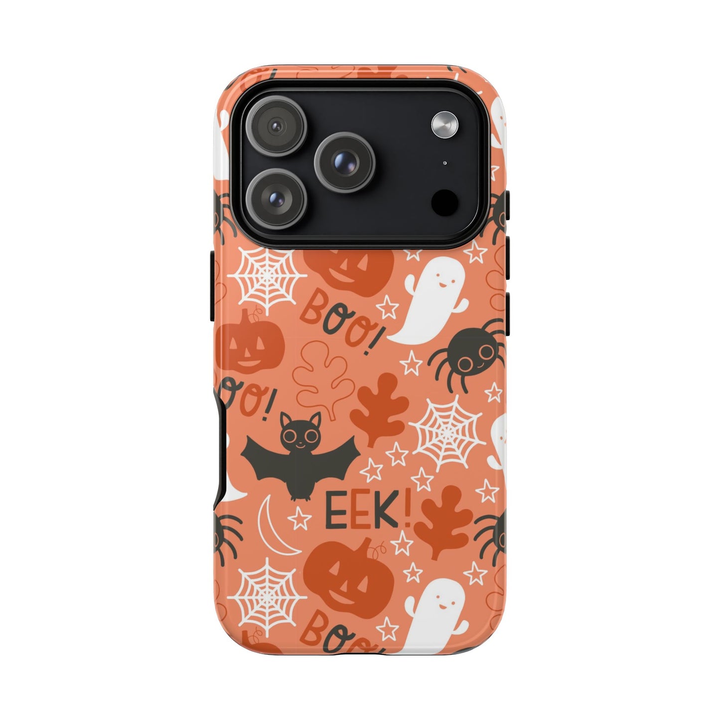 Halloween Doodles - Orange - iPhone Case