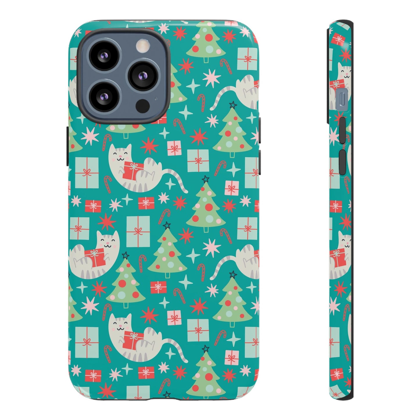 Cats With Christmas Gifts - iPhone Case