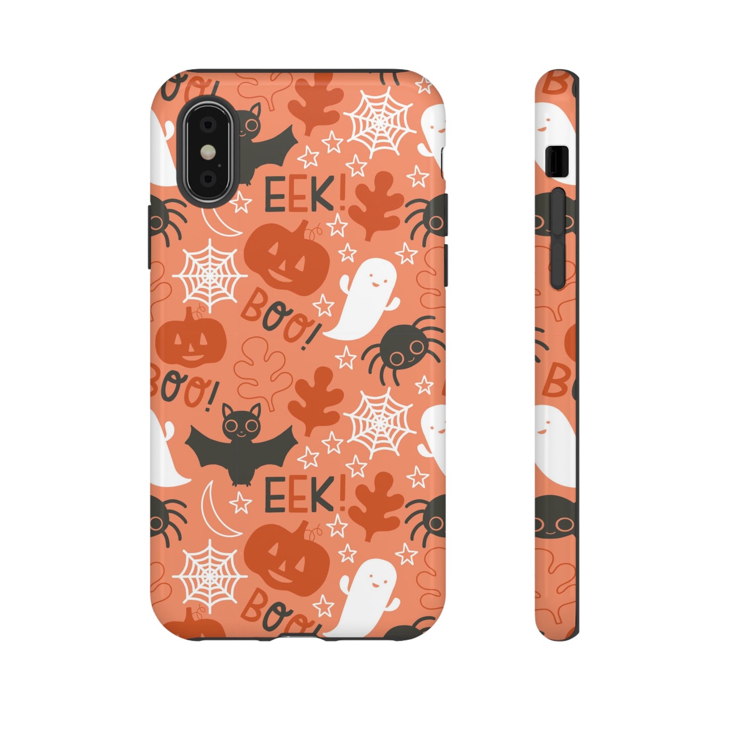 Halloween Doodles - Orange - iPhone Case