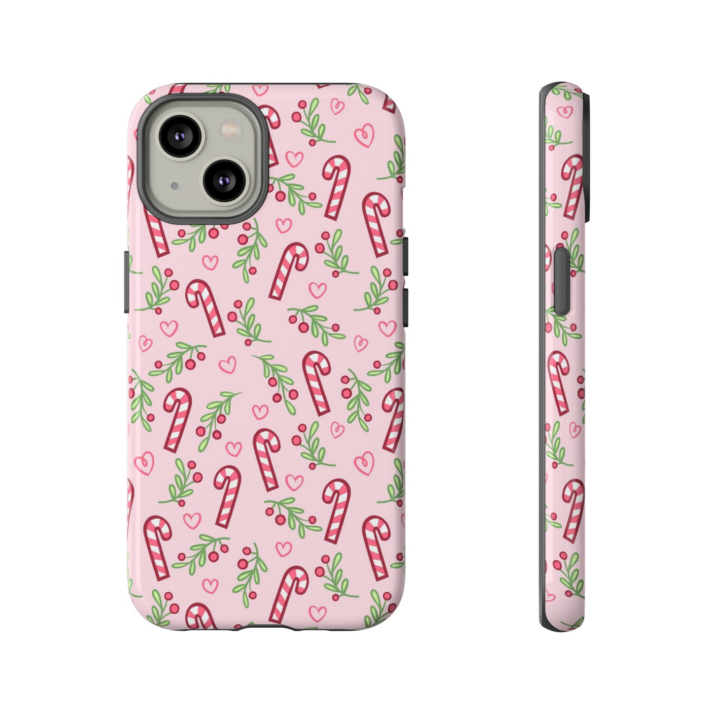 Pink Candycane Christmas - iPhone Case