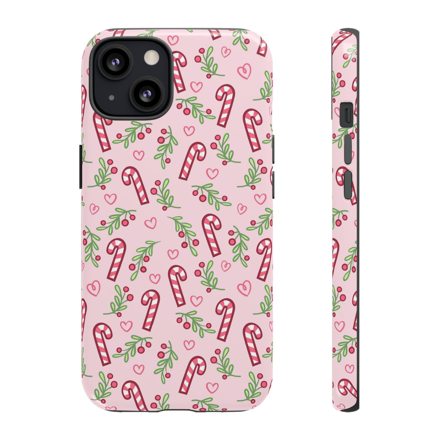 Pink Candycane Christmas - iPhone Case