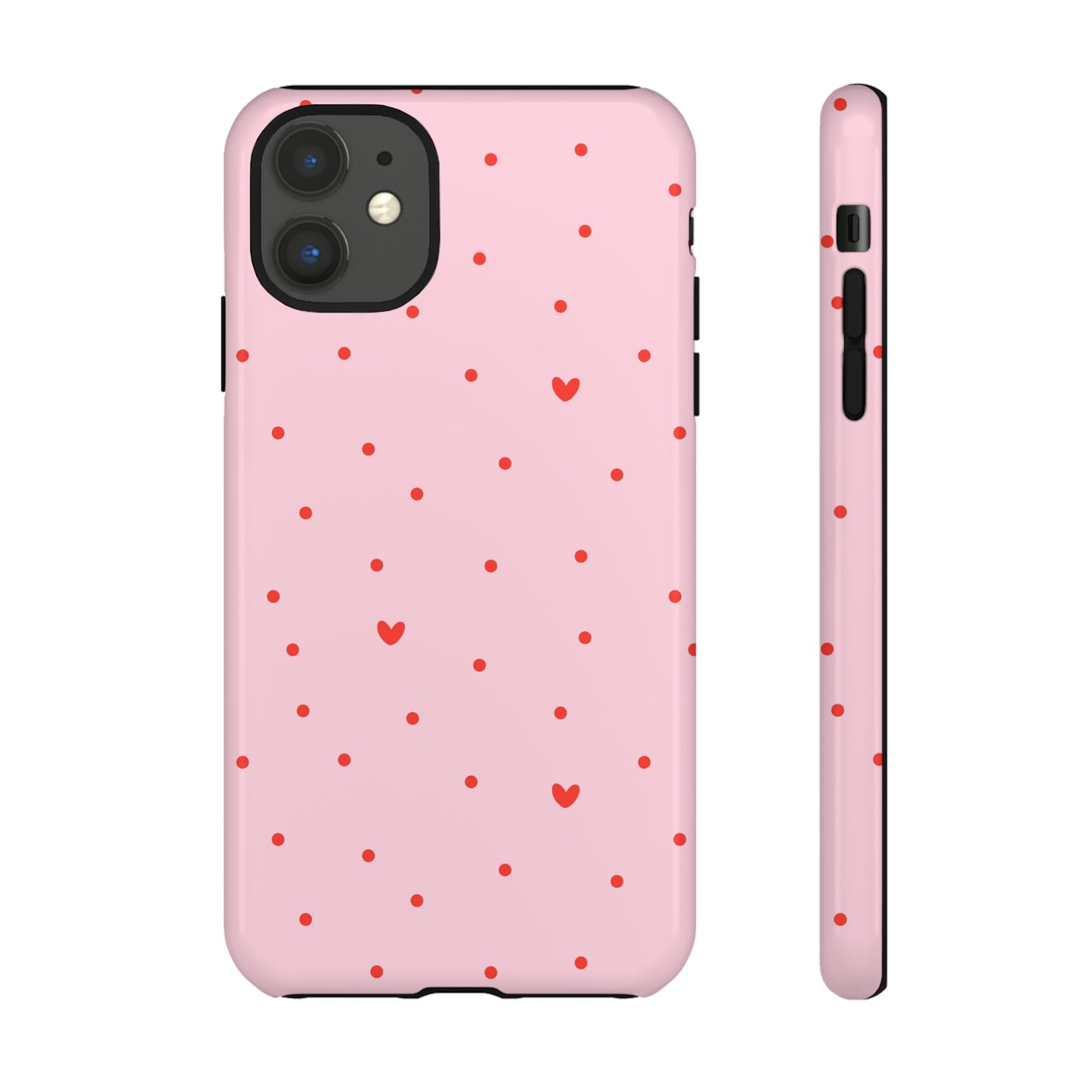 Tiny Hearts on Pink - iPhone Case