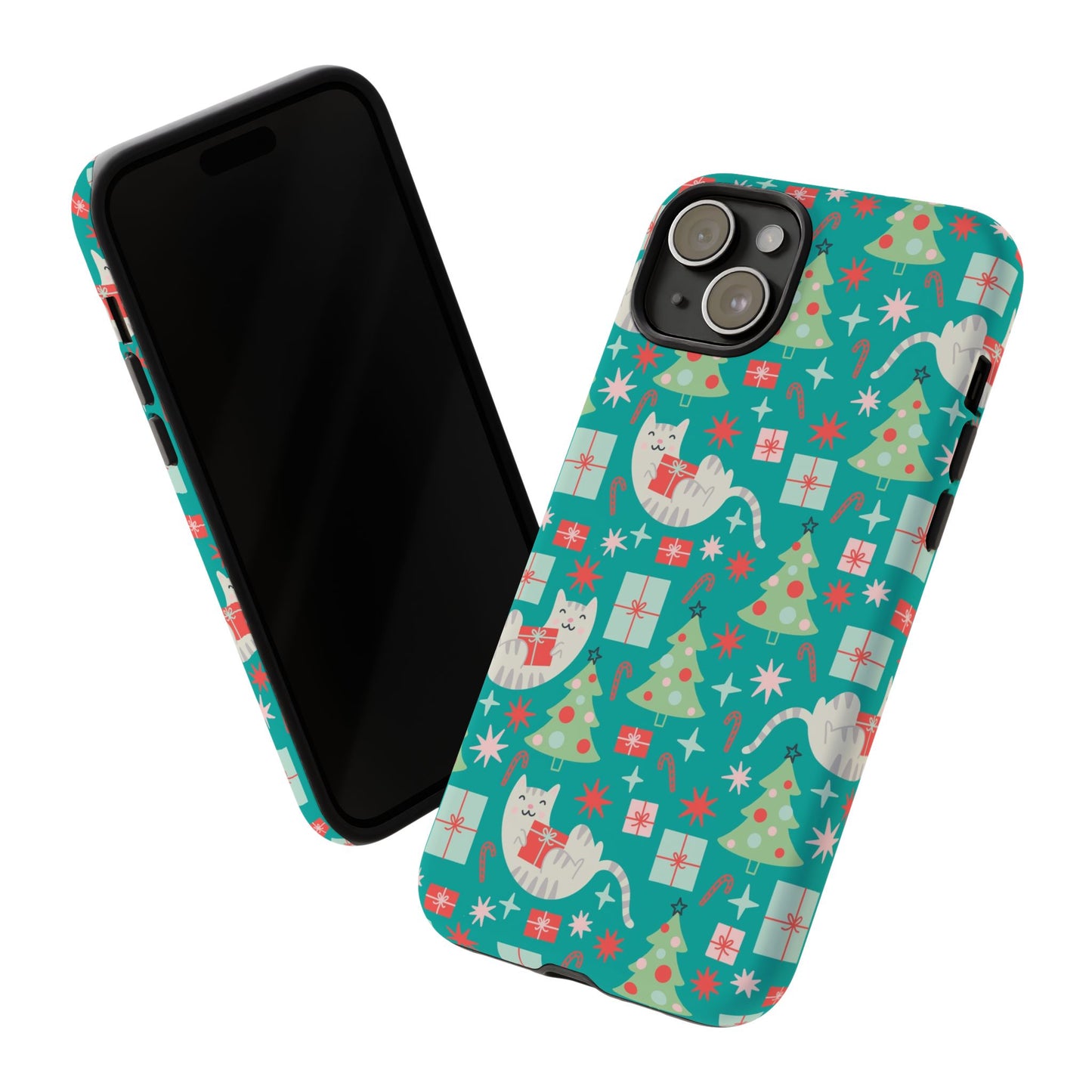 Cats With Christmas Gifts - iPhone Case