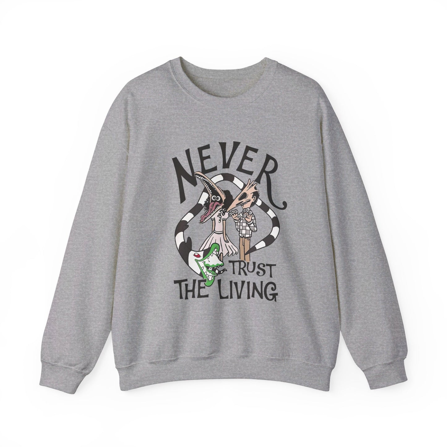 Never Trust The Living - Halloween - Unisex Heavy Blend™ Crewneck Sweatshirt