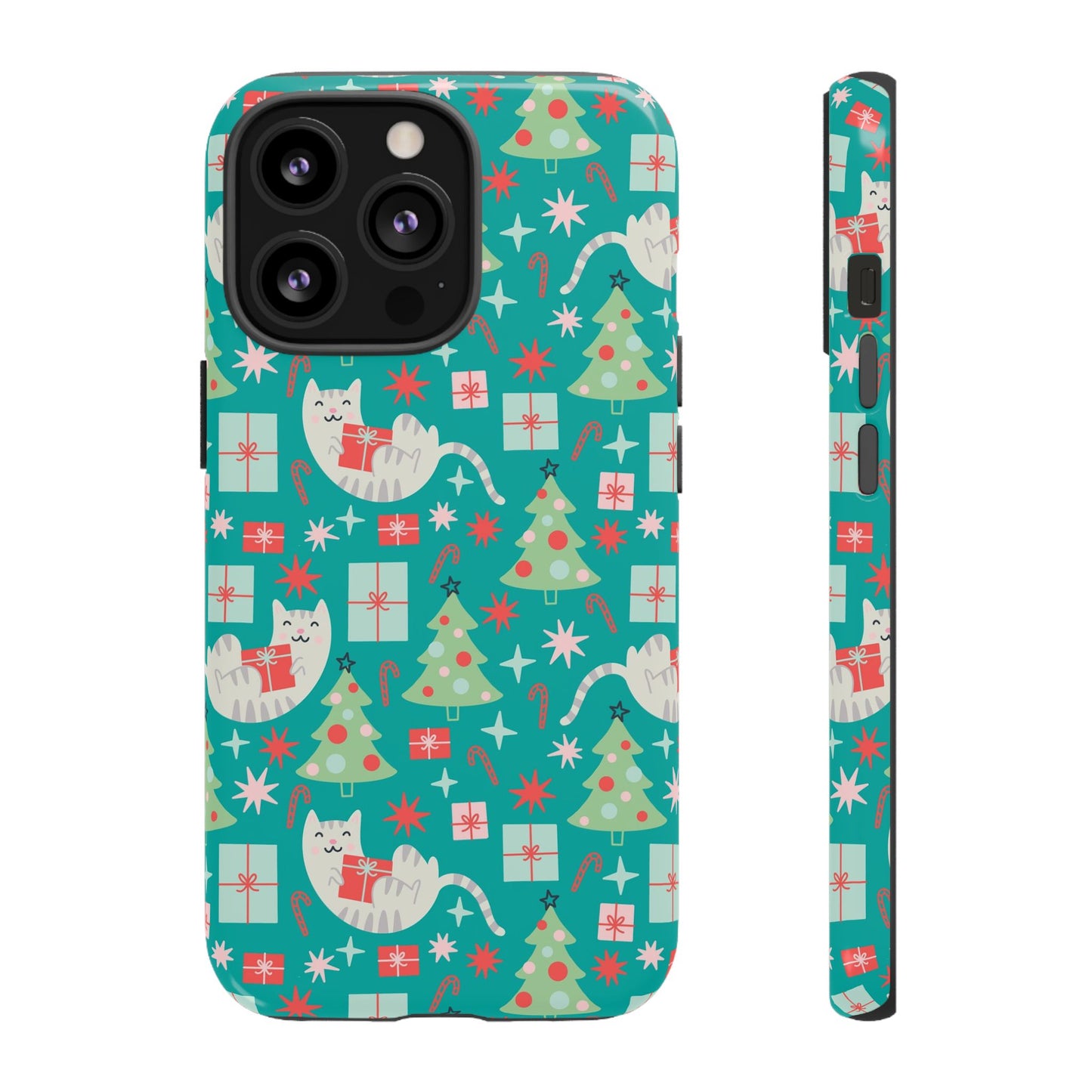 Cats With Christmas Gifts - iPhone Case