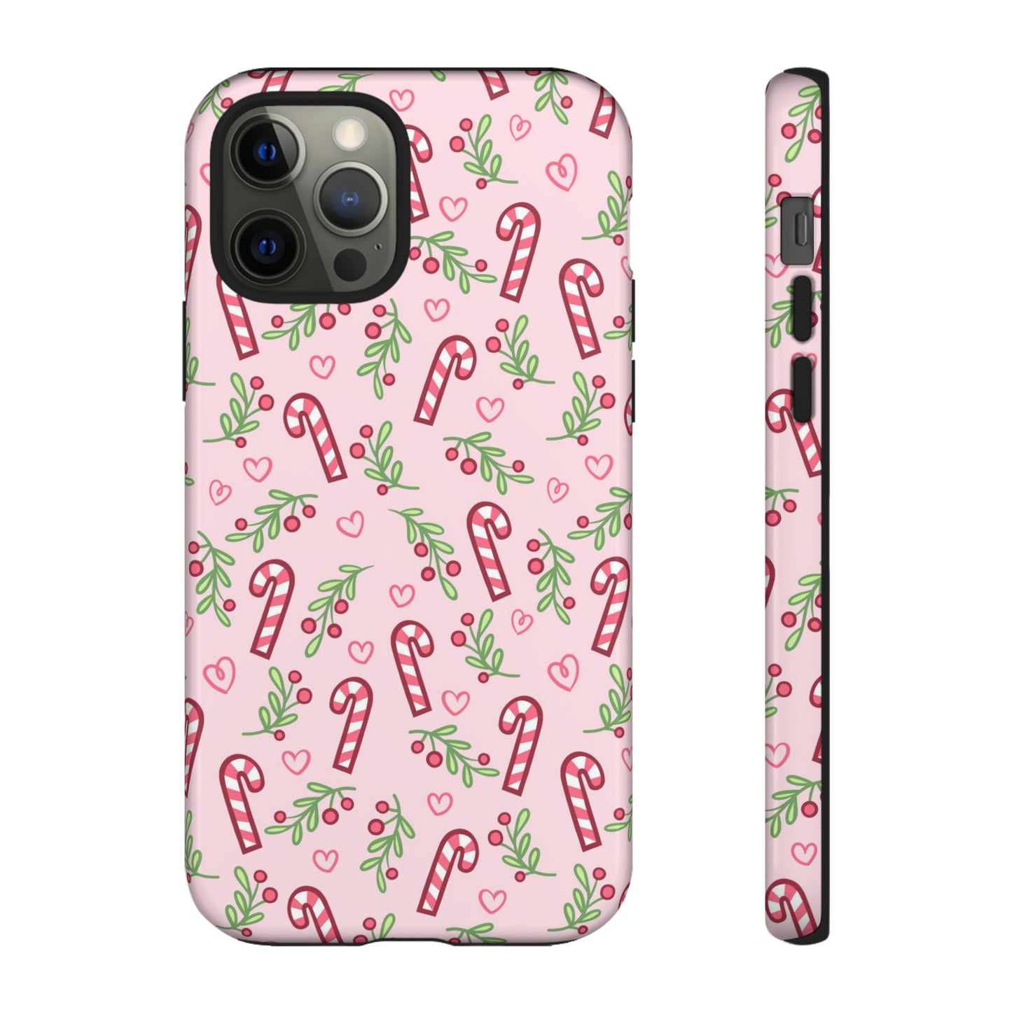 Pink Candycane Christmas - iPhone Case