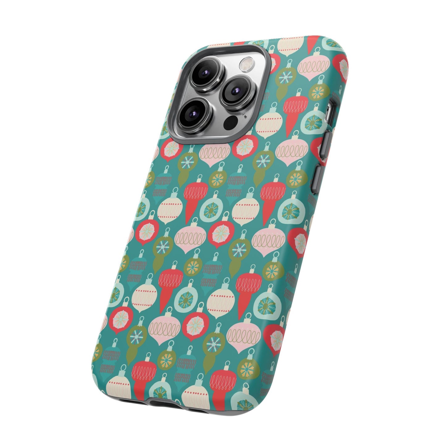 Christmas Ornaments - Green - iPhone Case