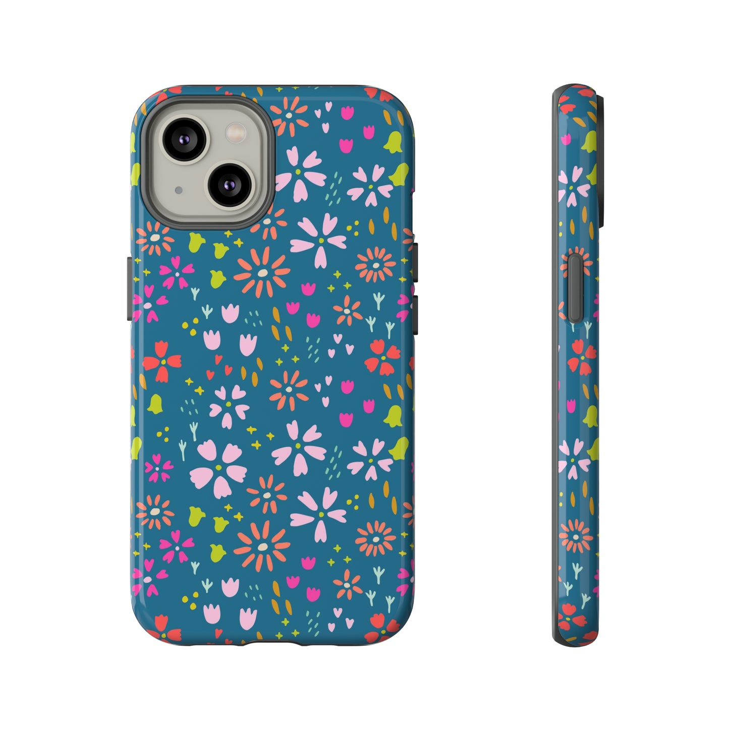 Blue Spring Florals - iPhone Case