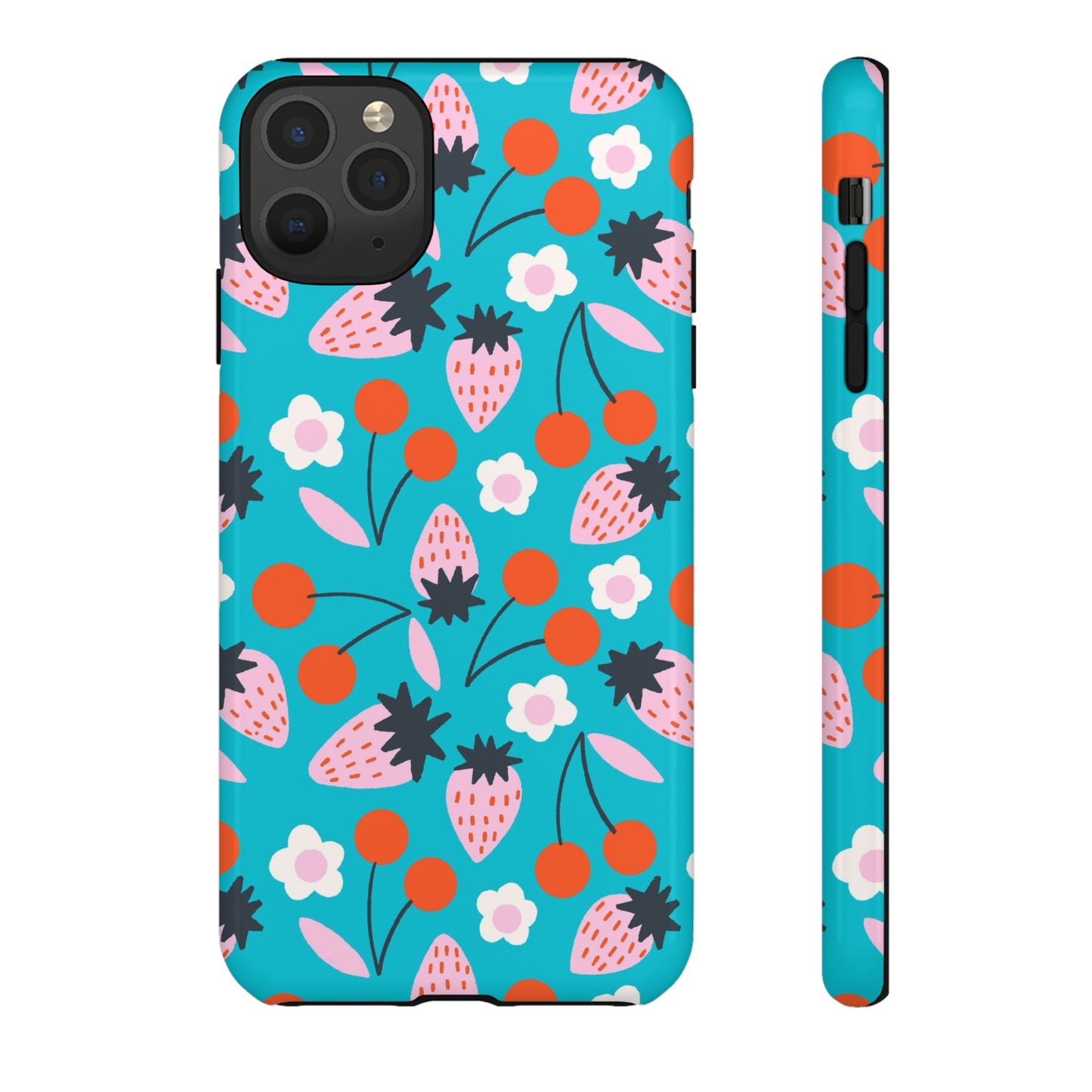 Summer Berries Blue - iPhone Case