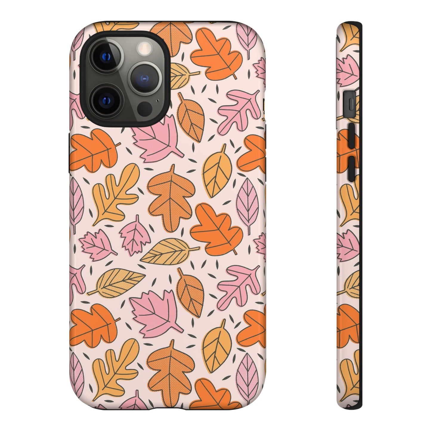 Doodled Fall Leaves - iPhone Case