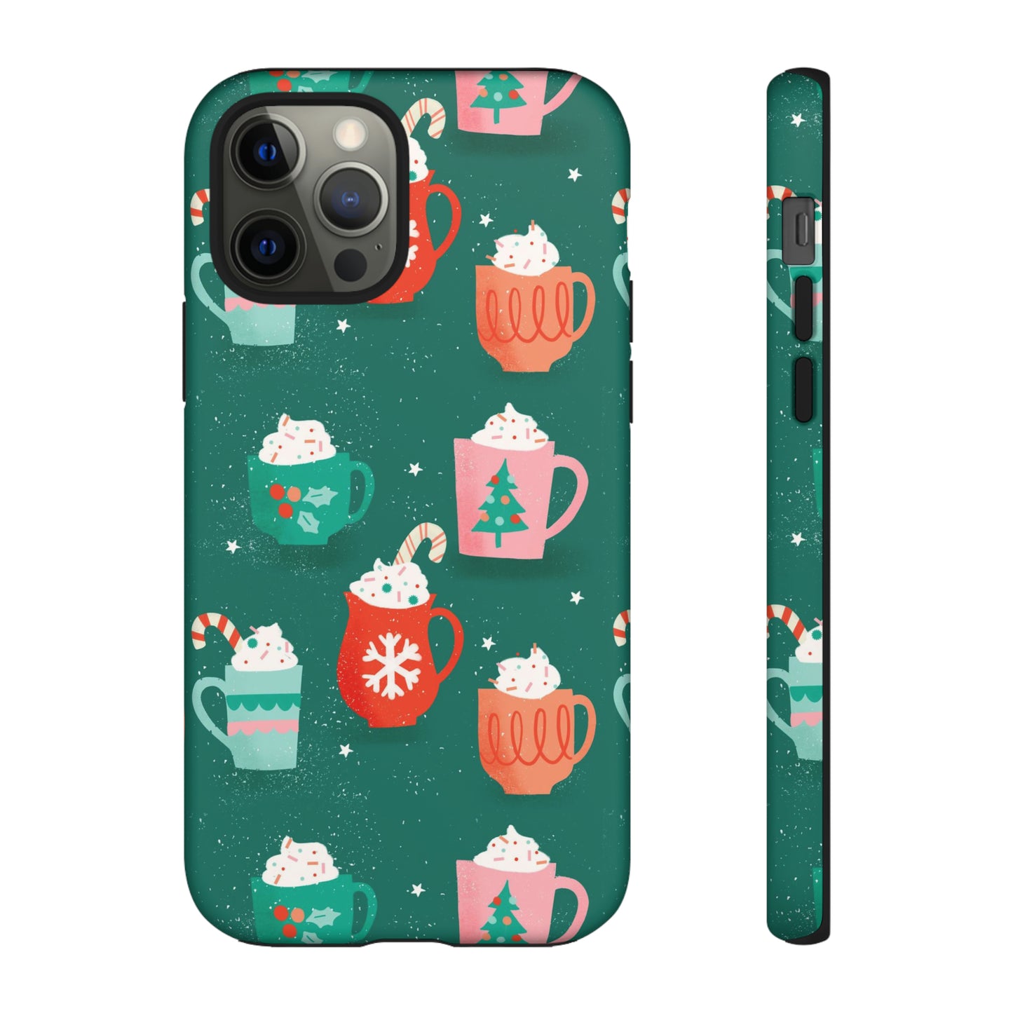 Christmas Coffee Cups - iPhone Case