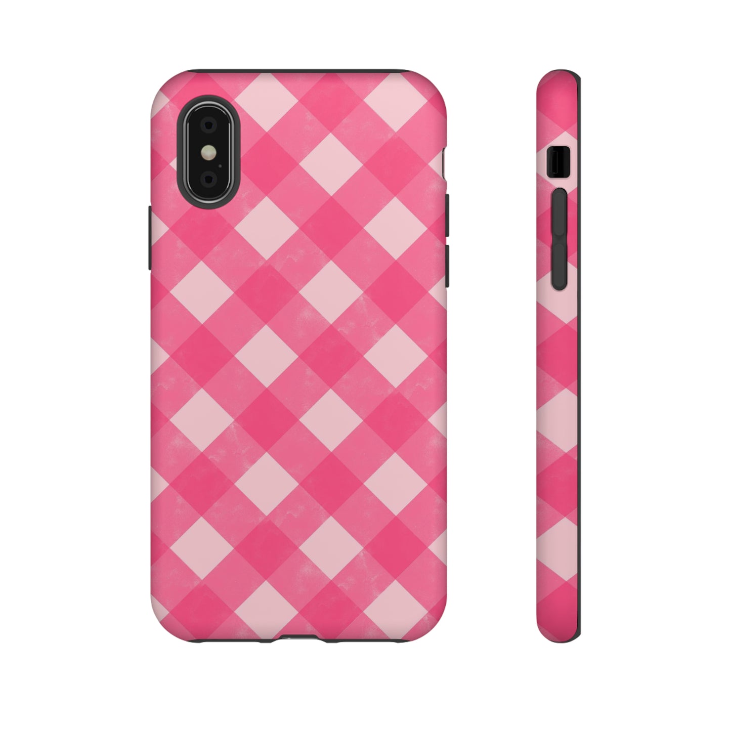 Pink Gingham iPhone Case