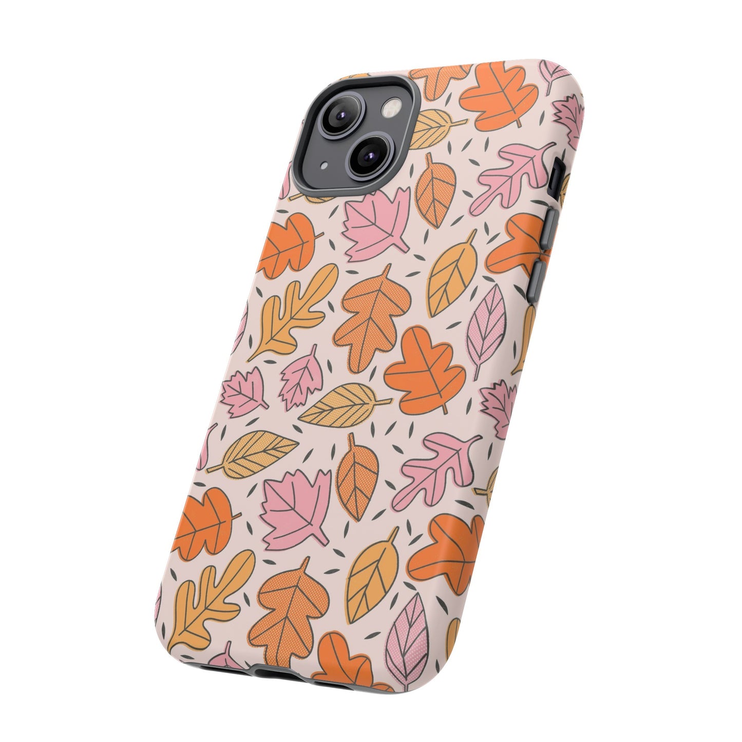 Doodled Fall Leaves - iPhone Case