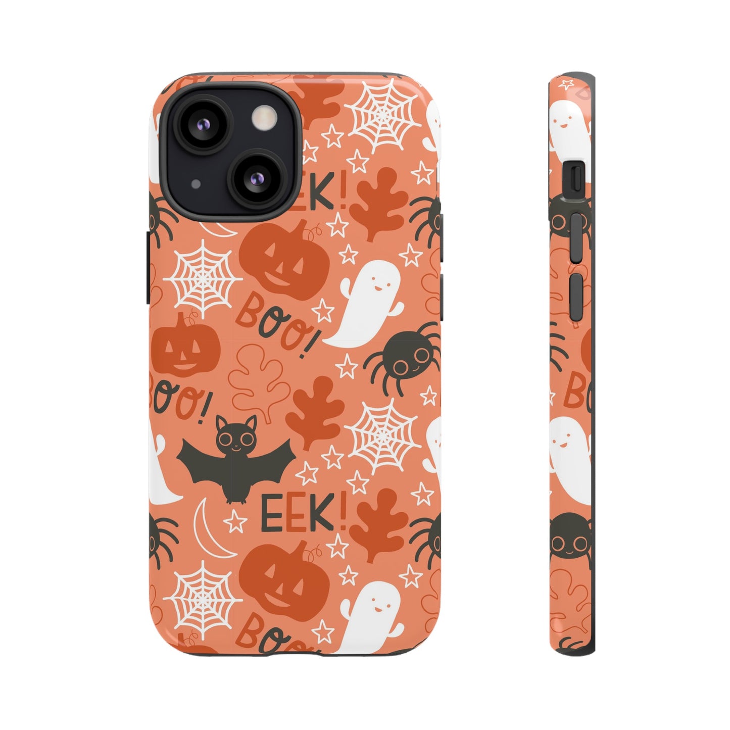 Halloween Doodles - Orange - iPhone Case