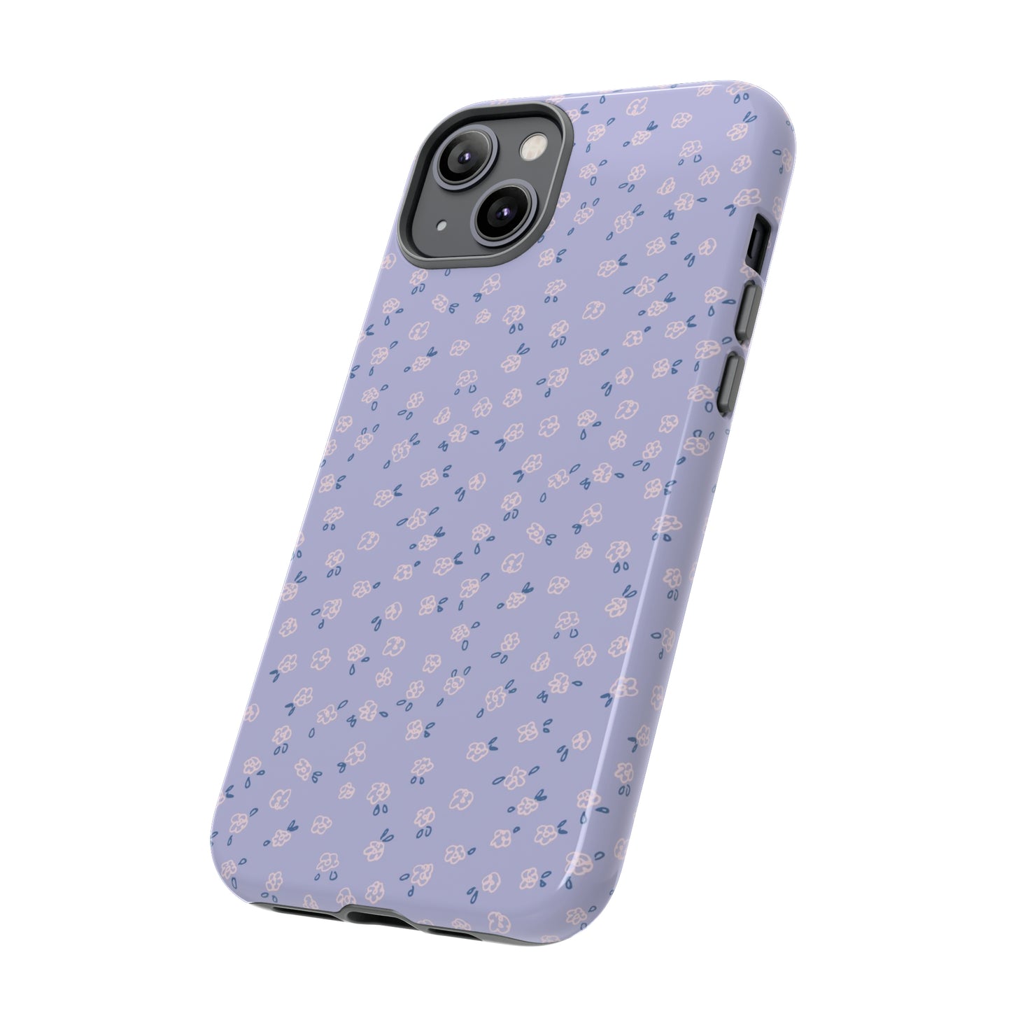 Lavender Flower Scribbles - iPhone Case