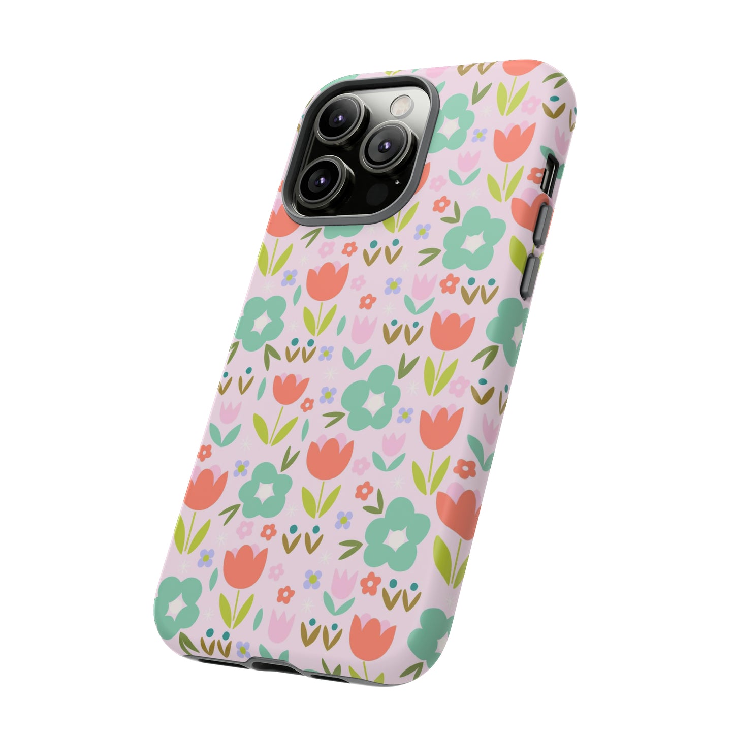 Mod Pink Flowers - iPhone Case