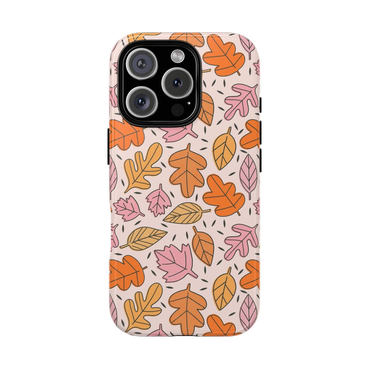 Doodled Fall Leaves - iPhone Case