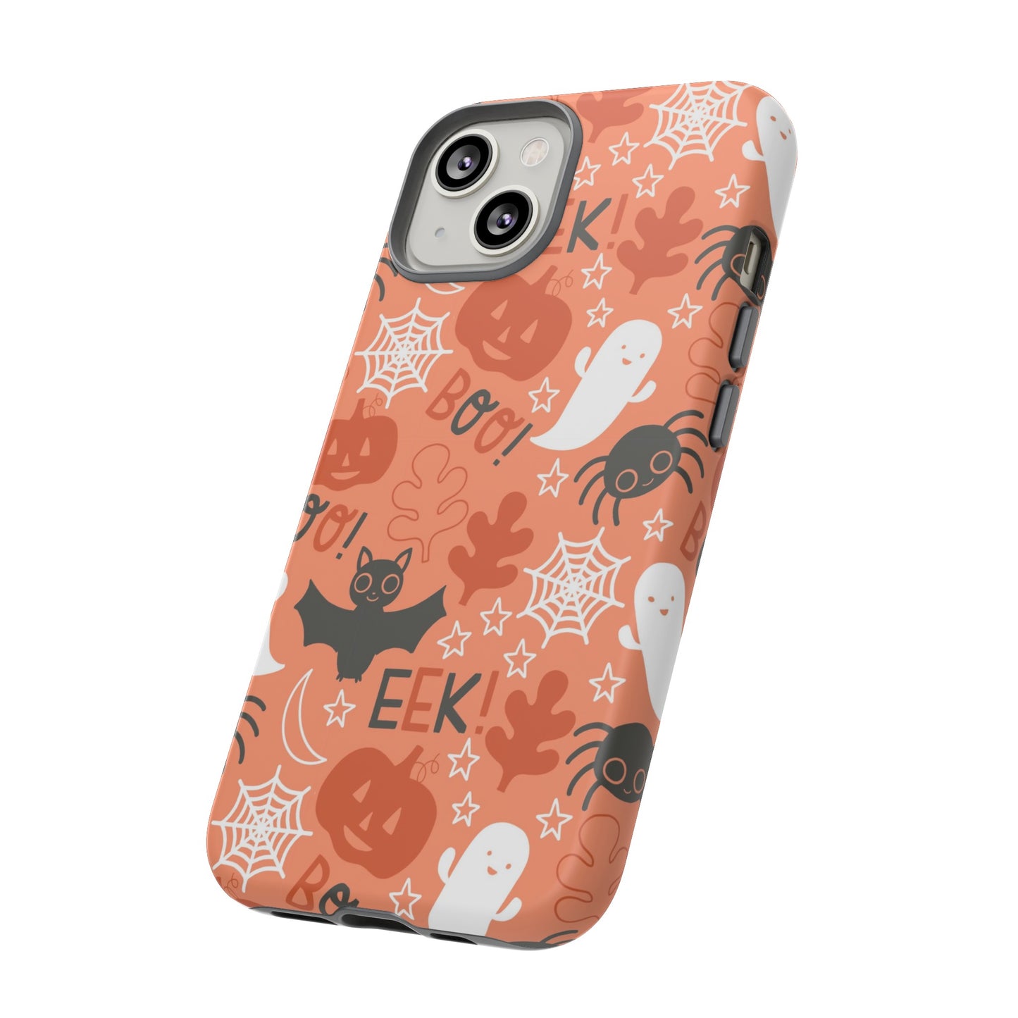 Halloween Doodles - Orange - iPhone Case