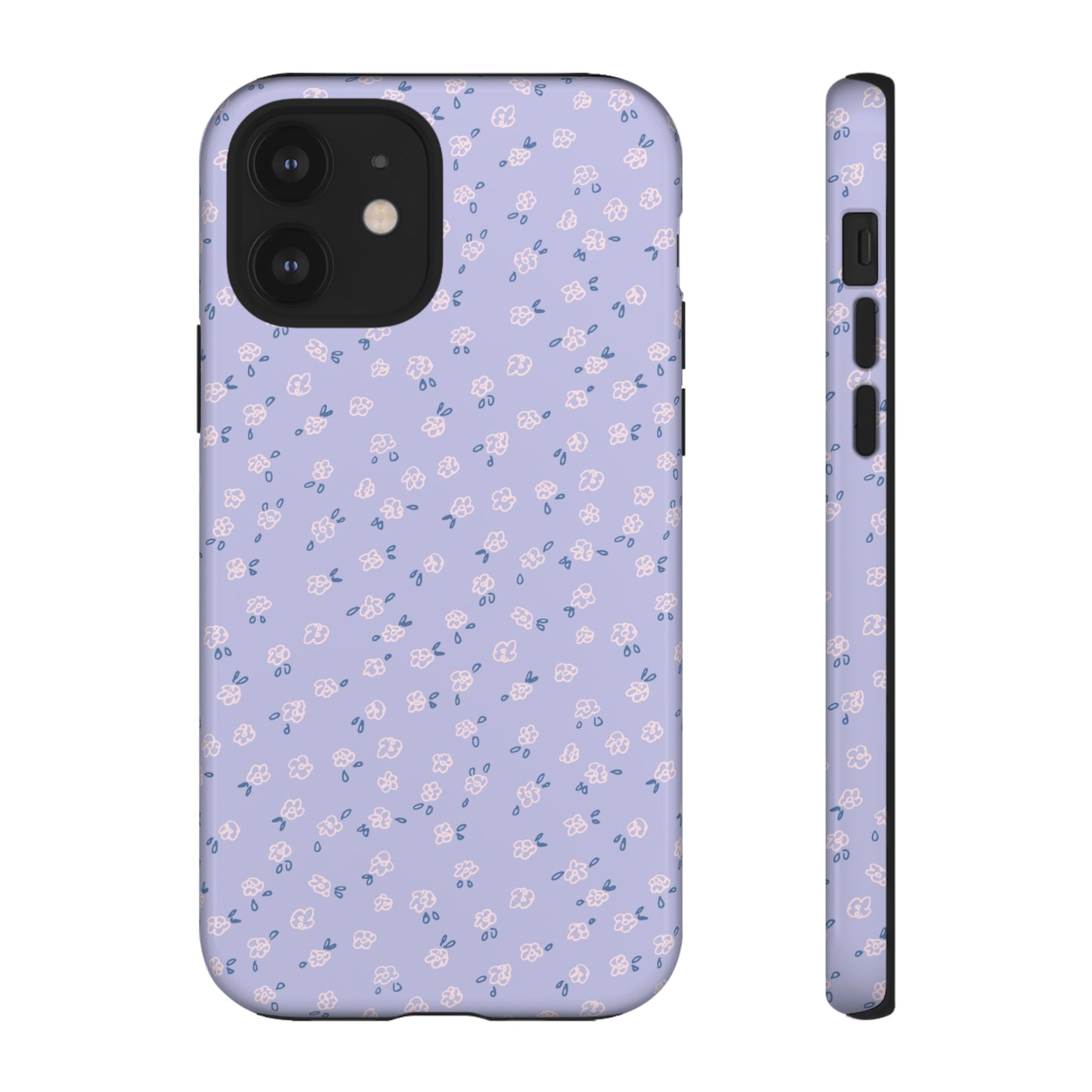 Lavender Flower Scribbles - iPhone Case