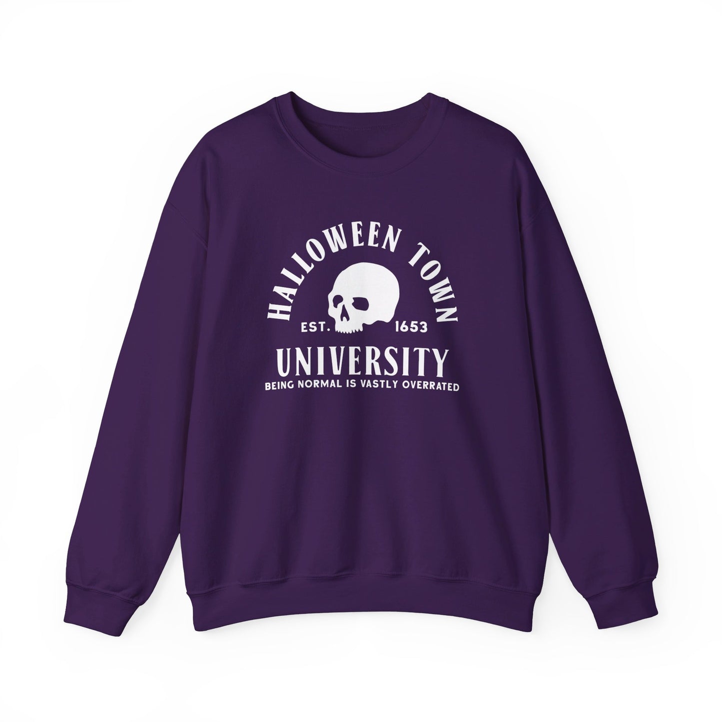 Halloween Town University - Halloween Sporty Sweatshirt - Unisex Heavy Blend™ Crewneck Sweatshirt