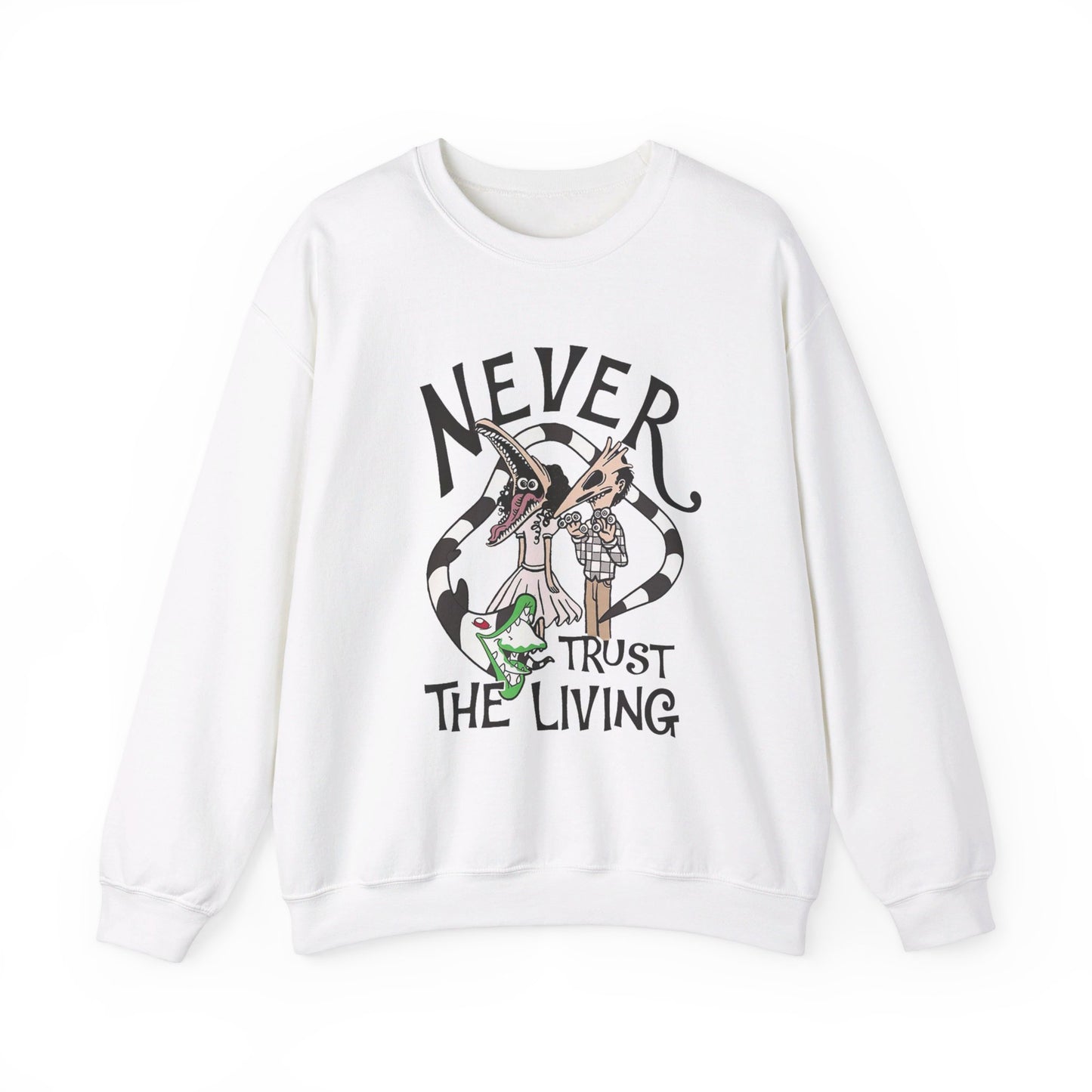 Never Trust The Living - Halloween - Unisex Heavy Blend™ Crewneck Sweatshirt