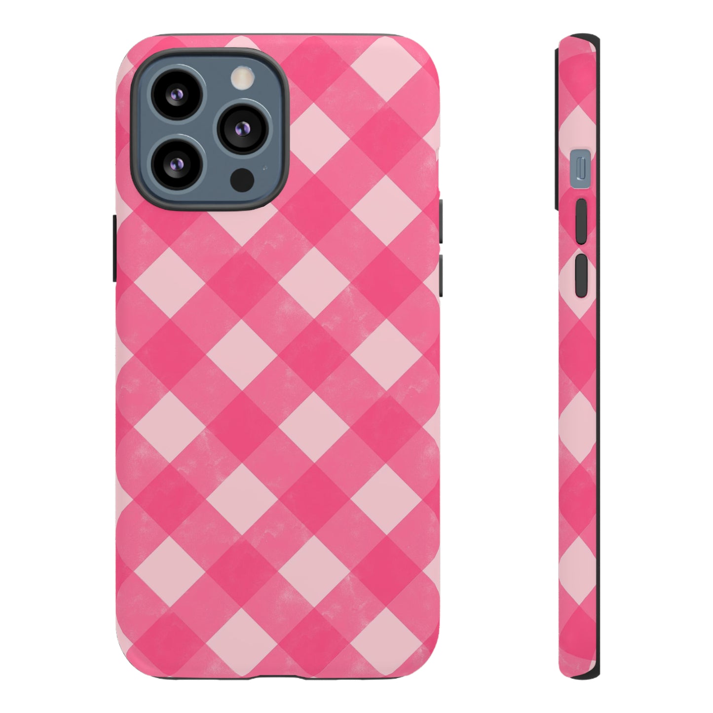 Pink Gingham iPhone Case