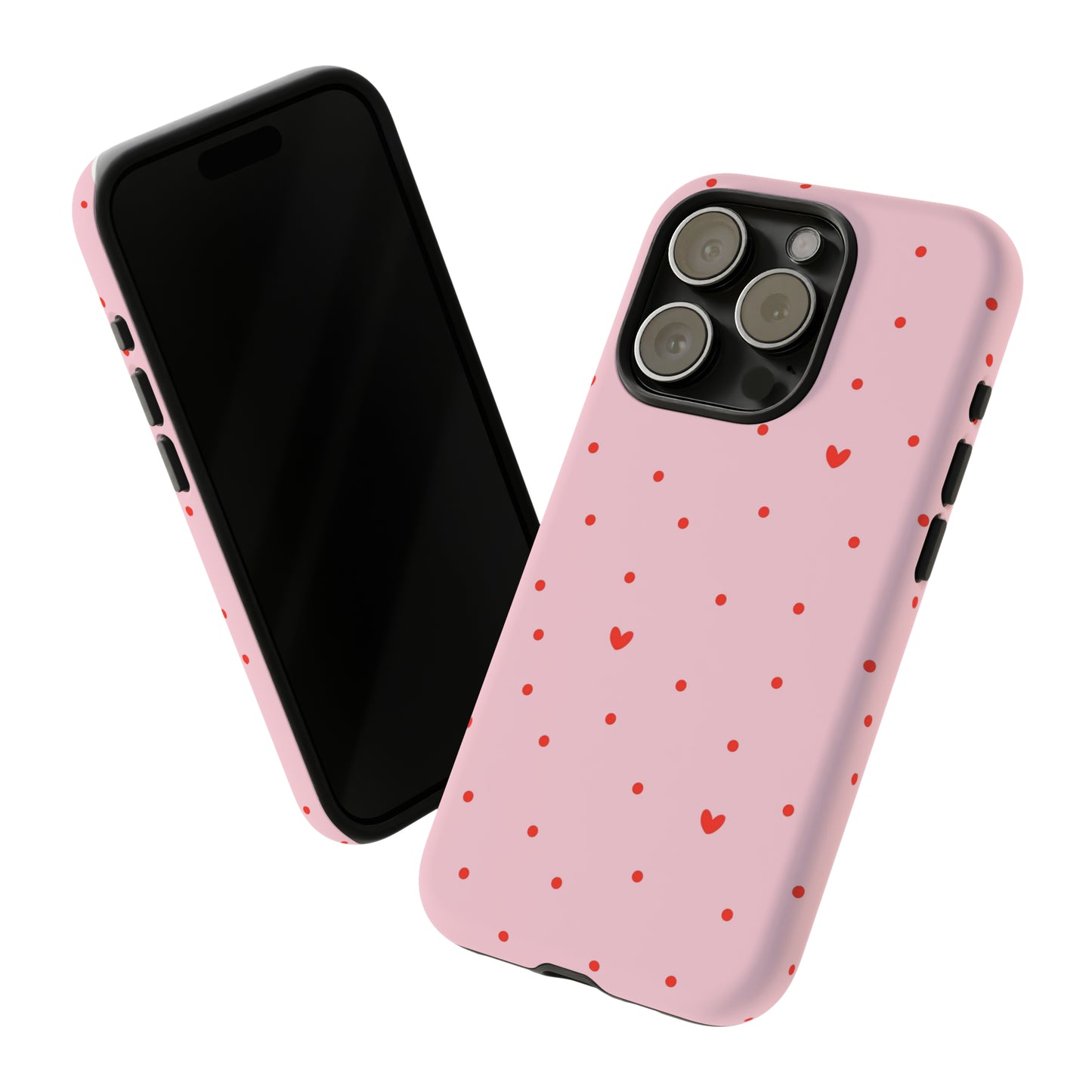 Tiny Hearts on Pink - iPhone Case