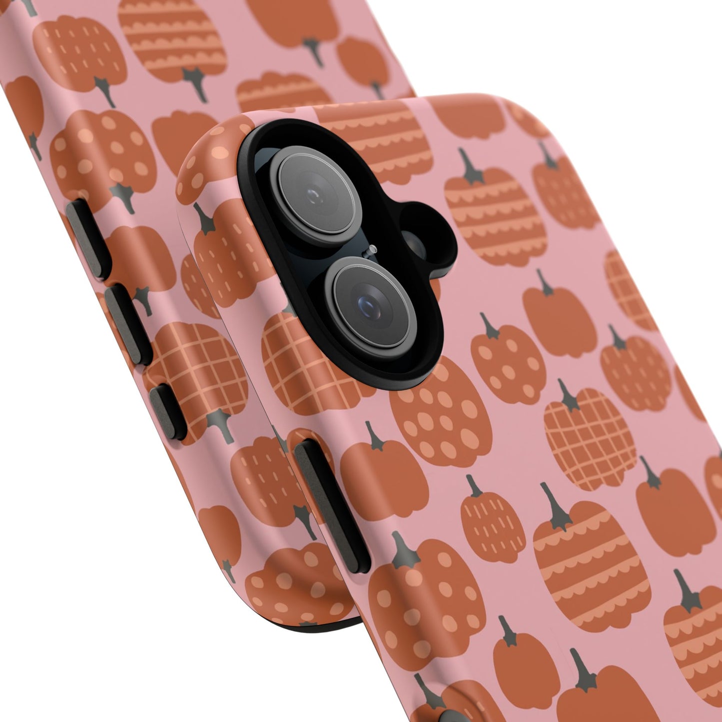 Fall Pumpkins with Pink Background - iPhone Case