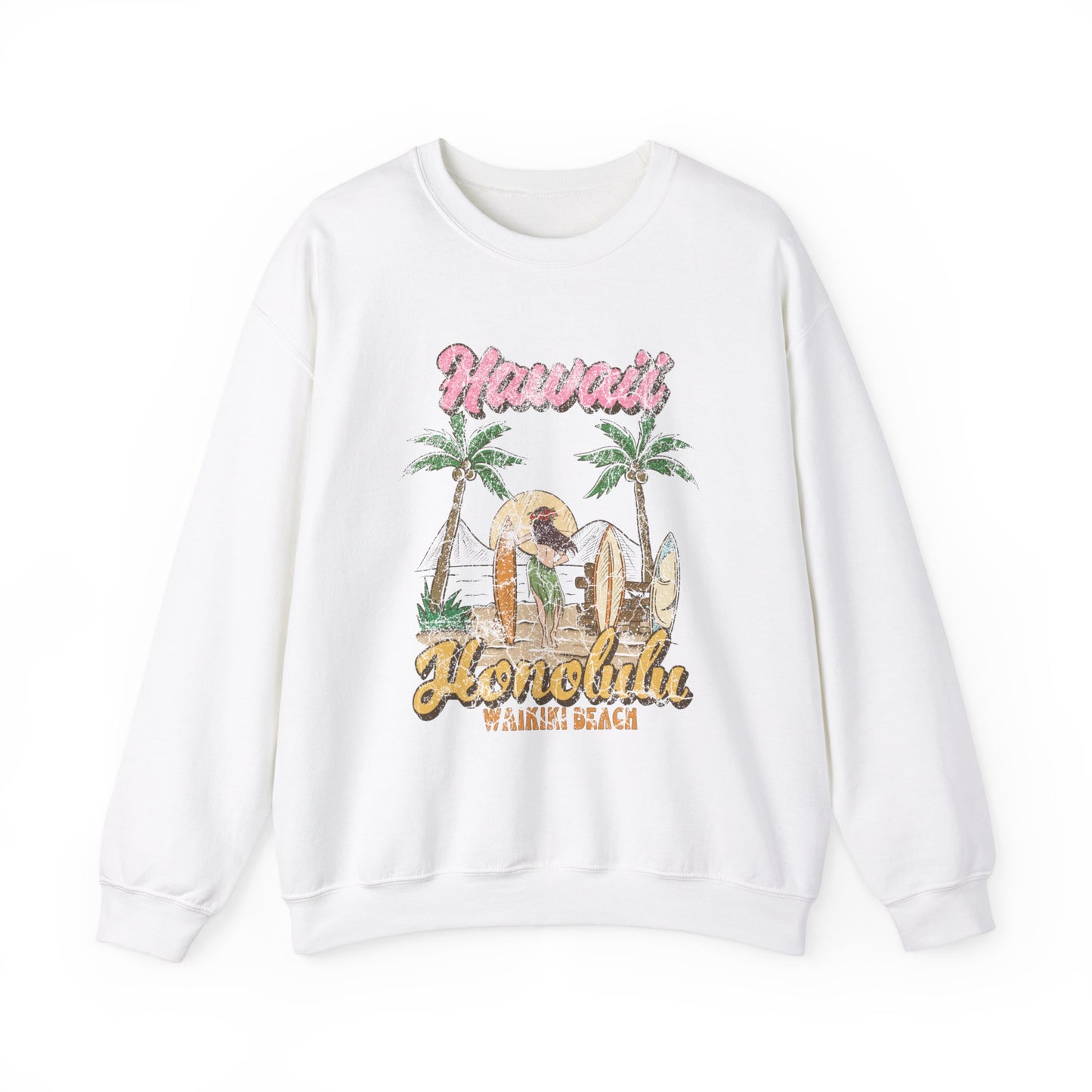 Hawaii Honolulu - Cute Retro Sweatshirt