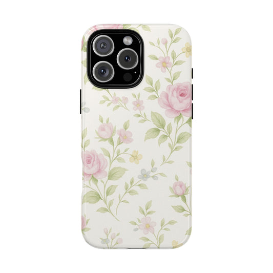 Soft Porcelain Vintage Florals - iPhone Case