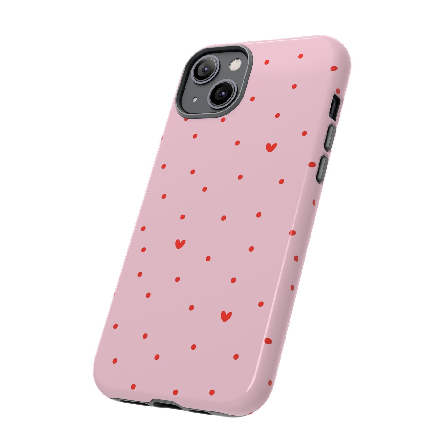 Tiny Hearts on Pink - iPhone Case