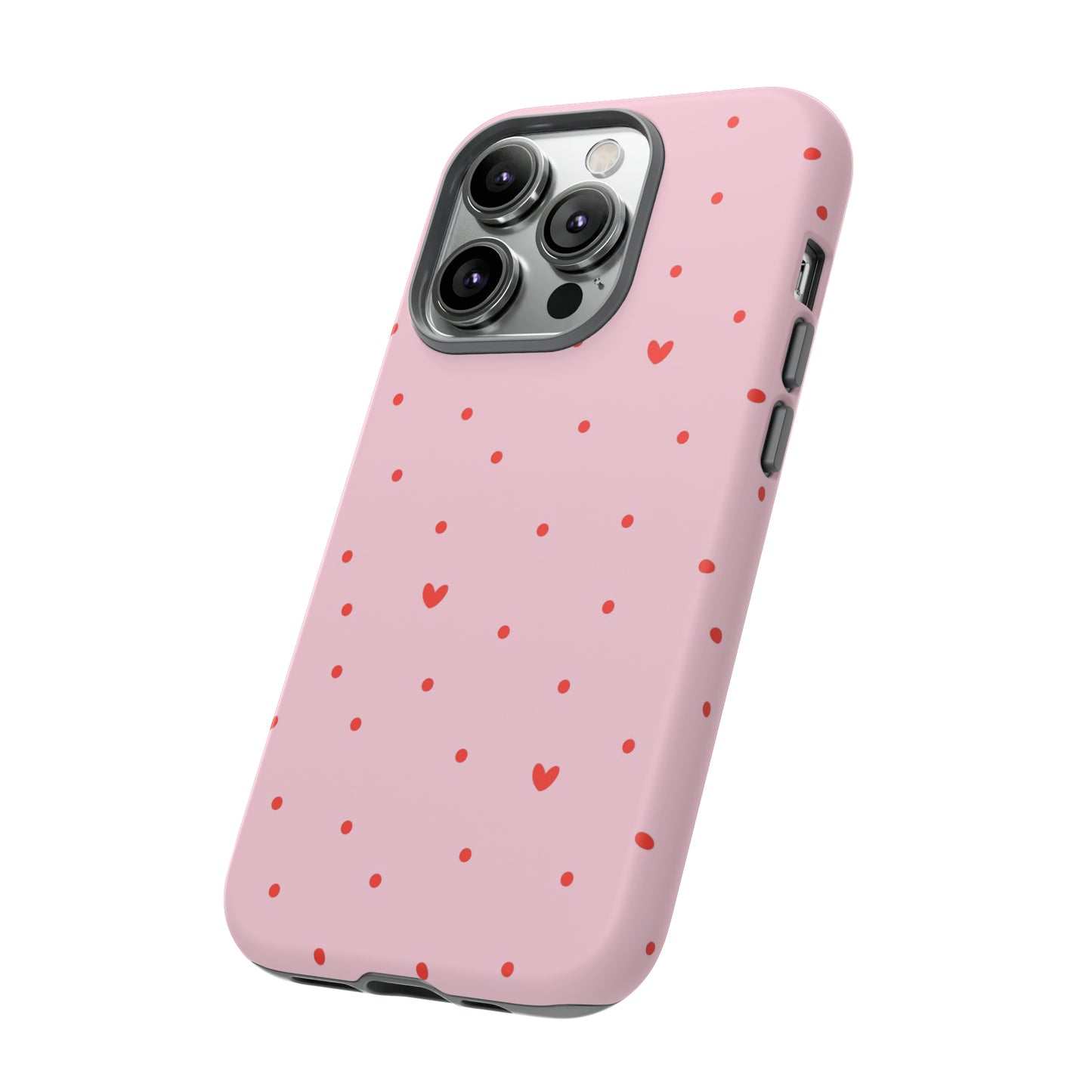 Tiny Hearts on Pink - iPhone Case