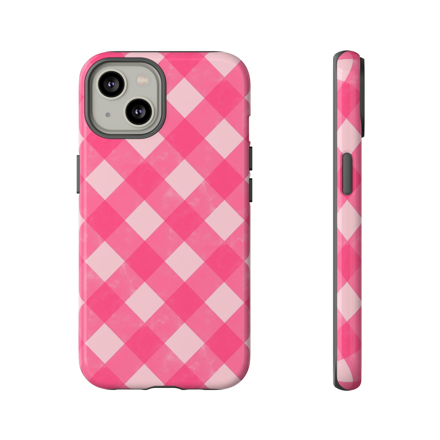 Pink Gingham iPhone Case