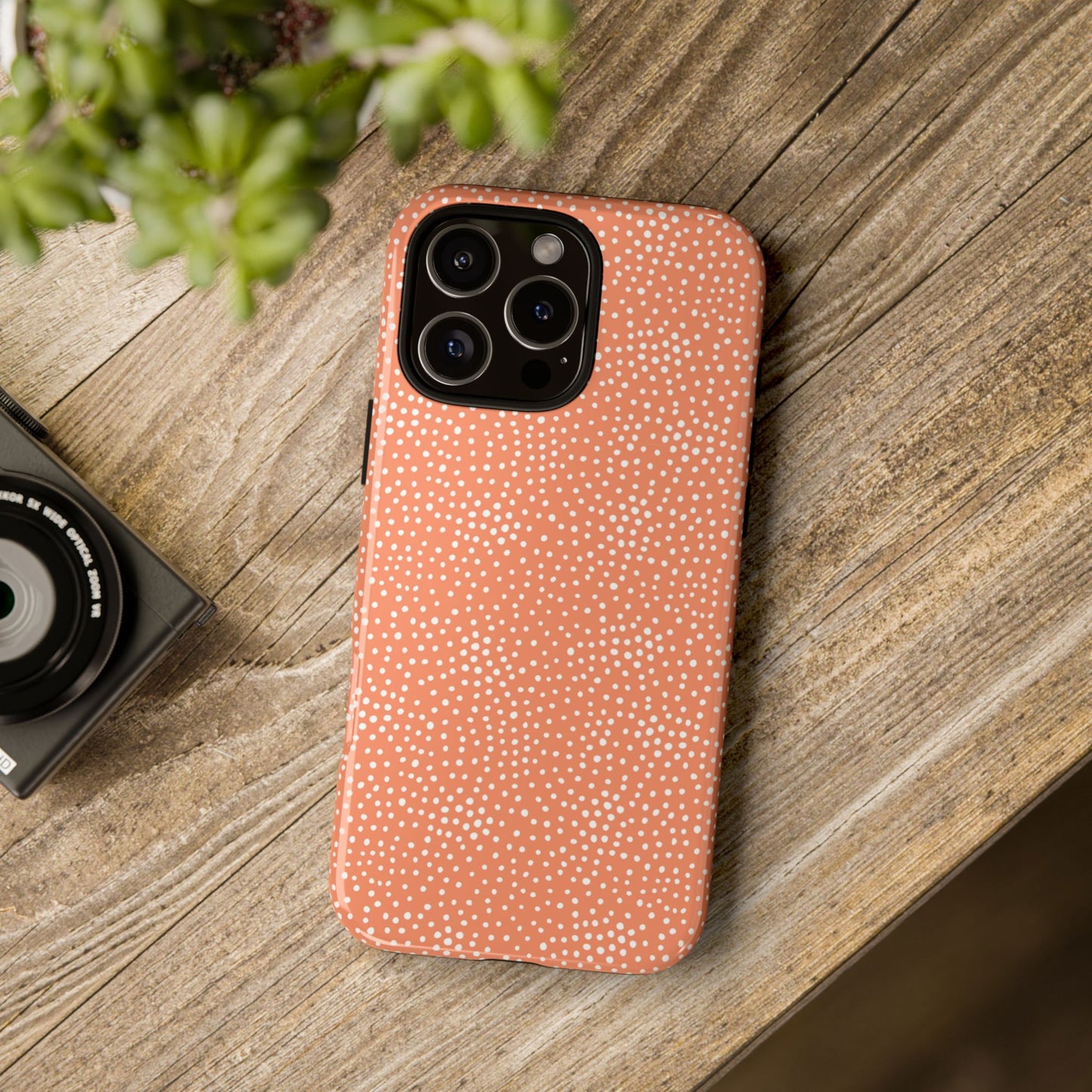 Dotted Orange Halloween/Fall - iPhone Case