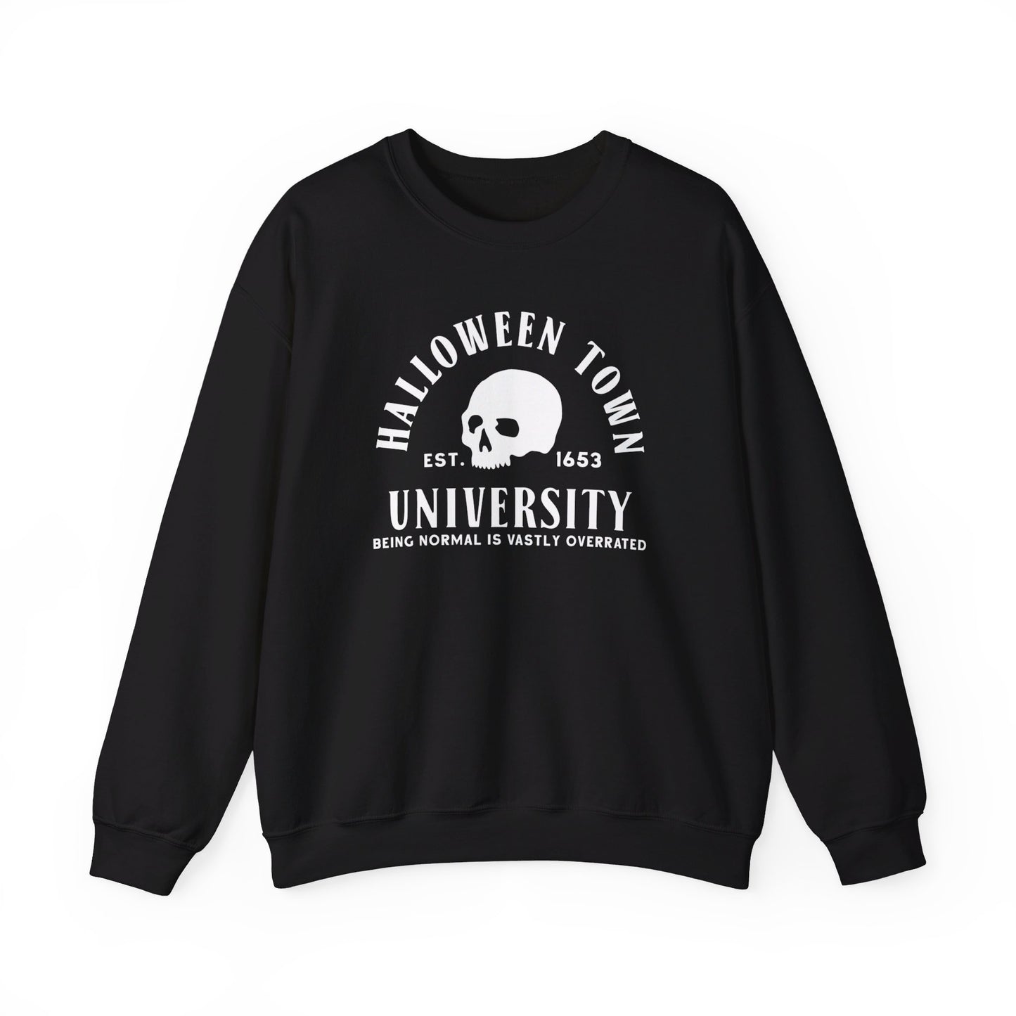 Halloween Town University - Halloween Sporty Sweatshirt - Unisex Heavy Blend™ Crewneck Sweatshirt