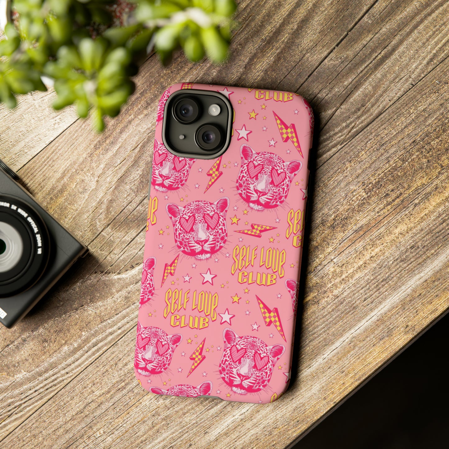 Self Love Club Tiger - Pink iPhone Case