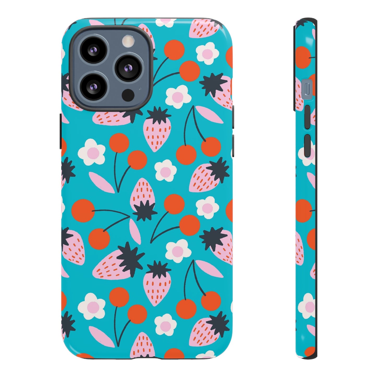 Summer Berries Blue - iPhone Case