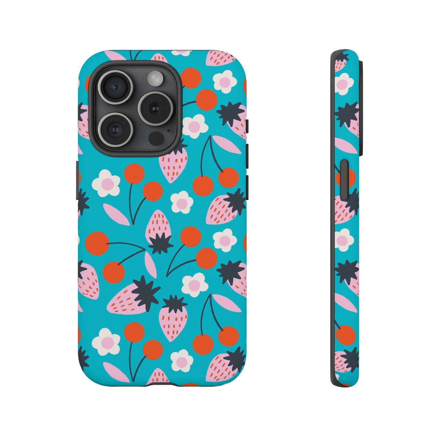 Summer Berries Blue - iPhone Case