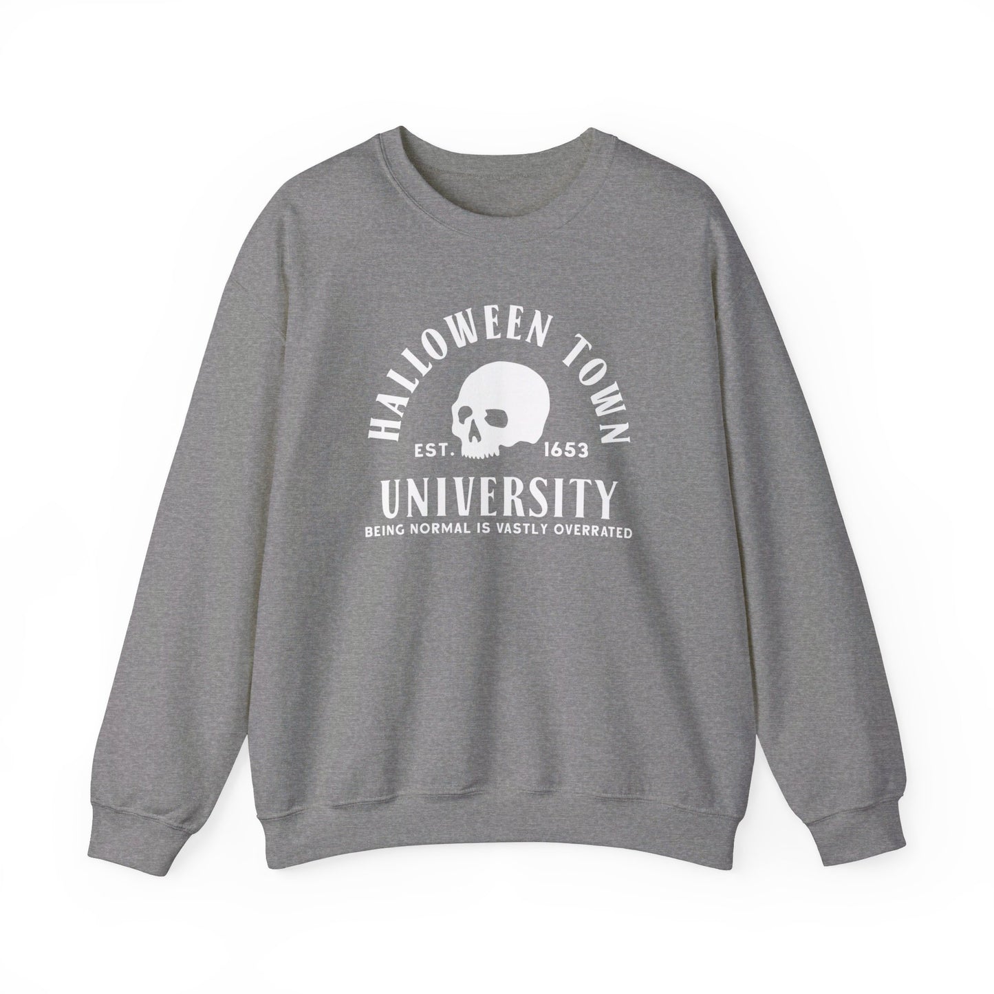 Halloween Town University - Halloween Sporty Sweatshirt - Unisex Heavy Blend™ Crewneck Sweatshirt